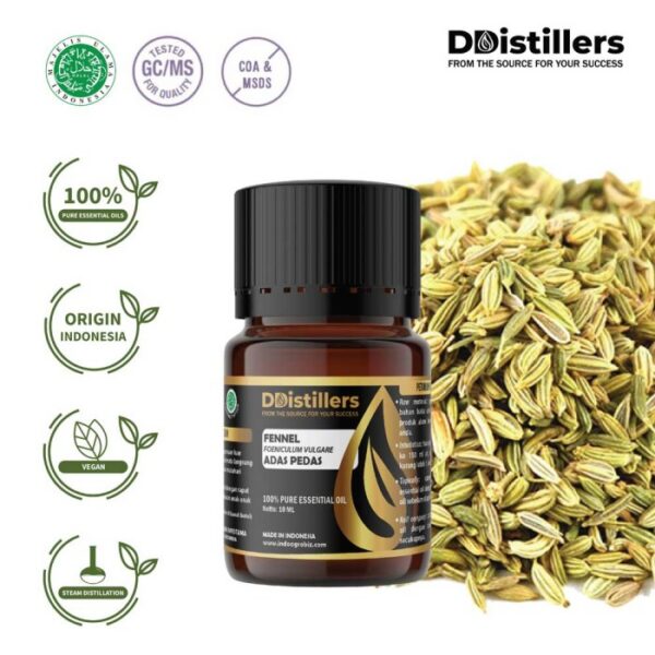 14cfb073a4604f8991fcd8e8b6db67ea.jpg Fennel / Adas Pedas Essential Oil Pure 100%, 2-10ML GS