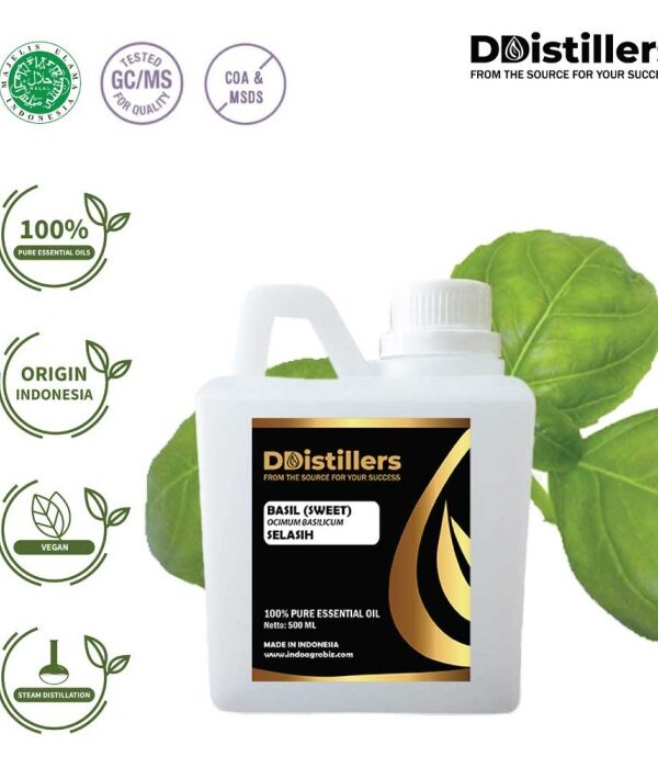 14da008b2e5c443088d5fbf93835f651.jpg Basil (Sweet) / Selasih Essential Oil Pure 100%, 500ML-1L HDPE