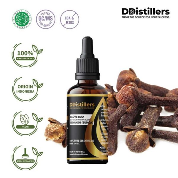 Clove Bud / Bunga Cengkeh Essential Oil Pure 100%, 50-100ML GS