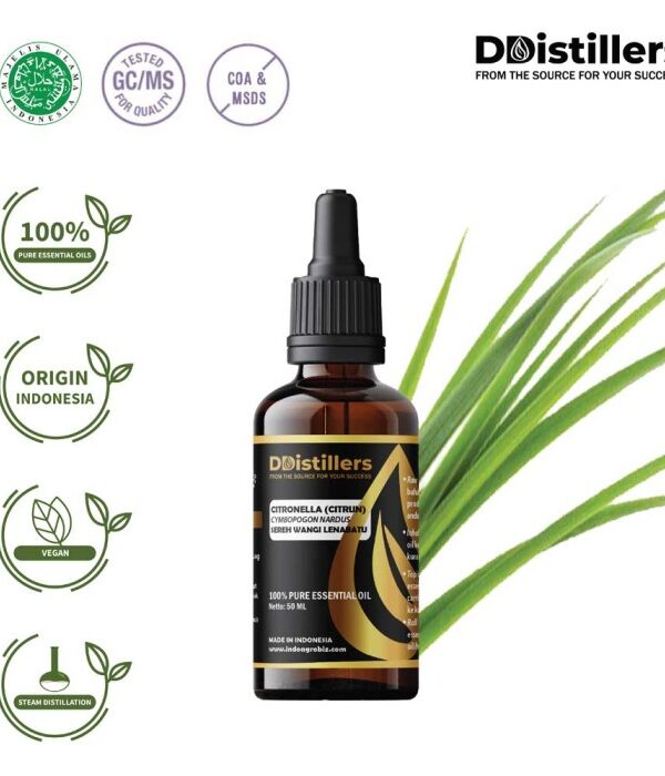 16567baf412947a984ca55d0e113fdb1.jpg Citronella (Citrun) / Sereh Wangi Lenabatu Essential Oil Pure 100%, 50-100ML GS