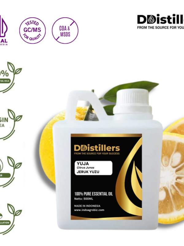 Yuja / Jeruk Yuzu Essential Oil Pure 100%, 500ML-1L HDPE/SS