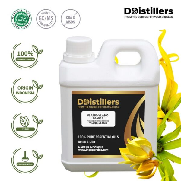 19f2fbf1954742e693ee189fccbd5a25.jpg Ylang-Ylang / Kenanga Grade B Essential Oil Pure 100%, 500ML-1L HDPE/SS
