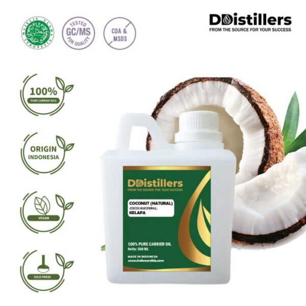 1b0c963256ac425aa6245e57792349f2.jpg Coconut / Kelapa Natural Carrier Oil Pure 100%, 500ML-1L HDPE