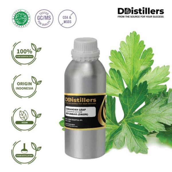 Coriander Leaf / Daun Ketumbar Essential Oil Pure 100%, 500ML-1L HDPE/SS