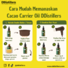 Cacao / Coklat Carrier Oil Pure 100%, 500ML-1L HDPE/SS