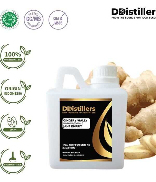 Ginger (Small) / Jahe Emprit Essential Oil Pure 100%, 500ML-1L HDPE/SS
