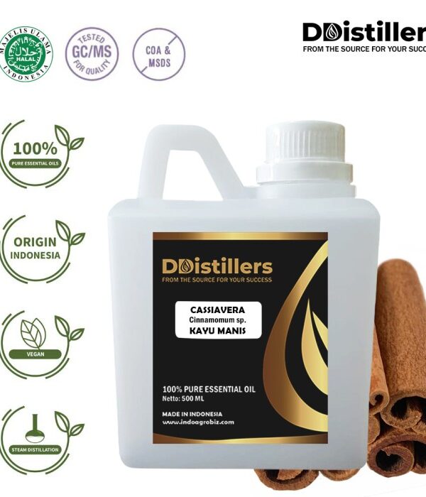 Cassia / Kayu Manis Tiongkok / Indonesia Essential Oil Pure 100%, 500ML-1L HDPE/SS