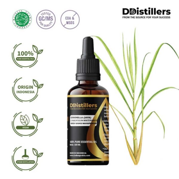 Citronella (Java) / Sereh Wangi Mahapengiri Essential Oil Pure 100%, 50-100ML GS