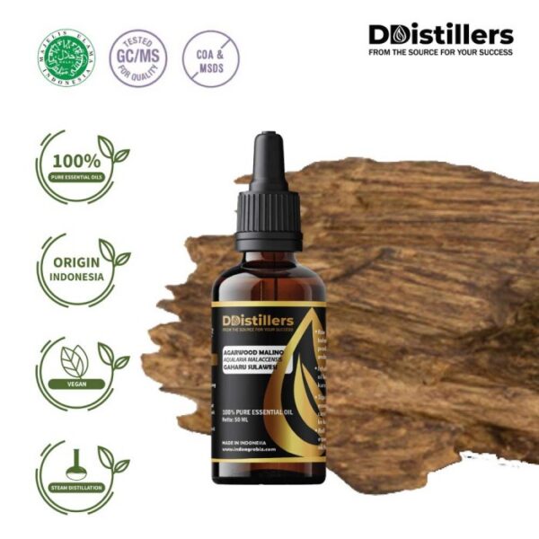 Agarwood Malino / Gaharu Sulawesi Selatan Essential Oil Pure 100%, 50-100ML GS