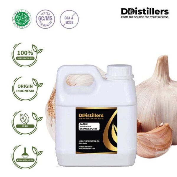 Garlic / Bawang Putih Essential Oil Pure 100%, 500ML-1L HDPE/SS
