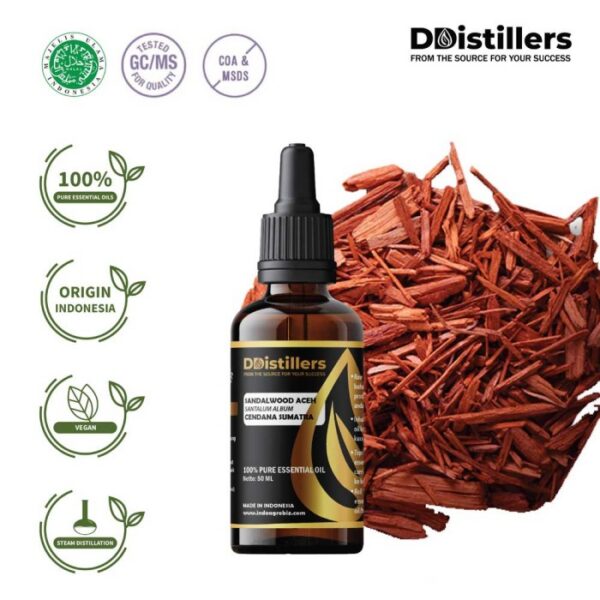 Sandalwood (Aceh) / Cendana Sumatra Essential Oil Pure 100%, 50-100ML GS