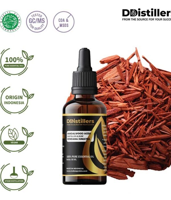 Sandalwood (Aceh) / Cendana Sumatra Essential Oil Pure 100%, 50-100ML GS
