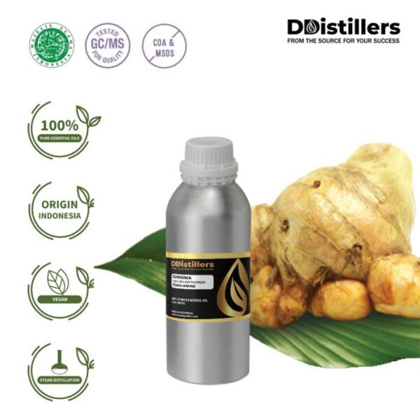 Curcuma / Temulawak Essential Oil Pure 100%, 500ML-1L HDPE/SS