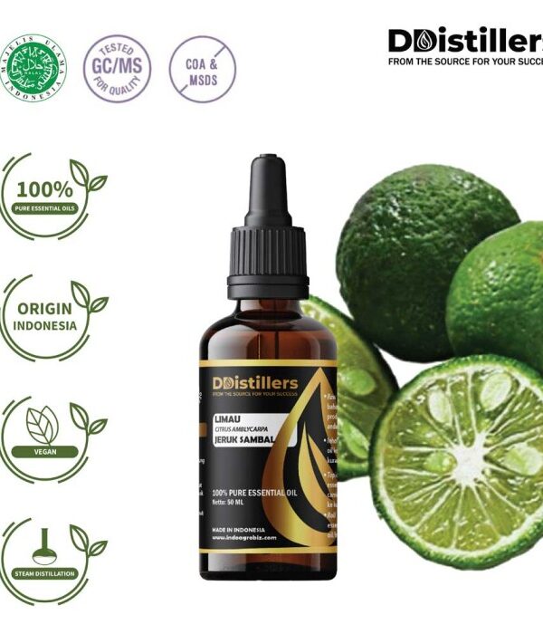 Limau / Jeruk Sambal Essential Oil Pure 100%, 50-100ML GS