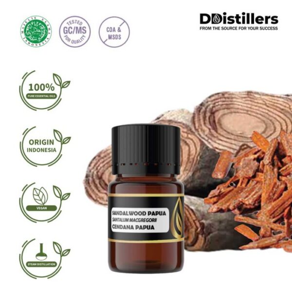 Sandalwood (Papua) / Cendana Papua Essential Oil Pure 100%, 2-10ML GS