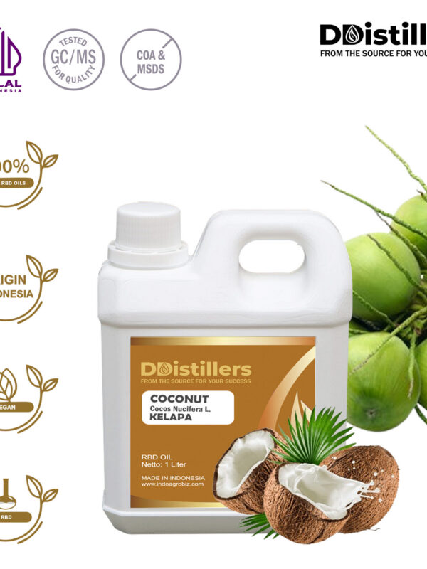 Coconut / Kelapa RBD Oil Pure 100%, 500ML-1L HDPE