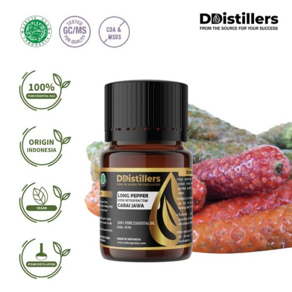 Long Pepper (Java) / Cabai Jawa / Cabai Jamu Essential Oil Pure 100%, 2-10ML GS