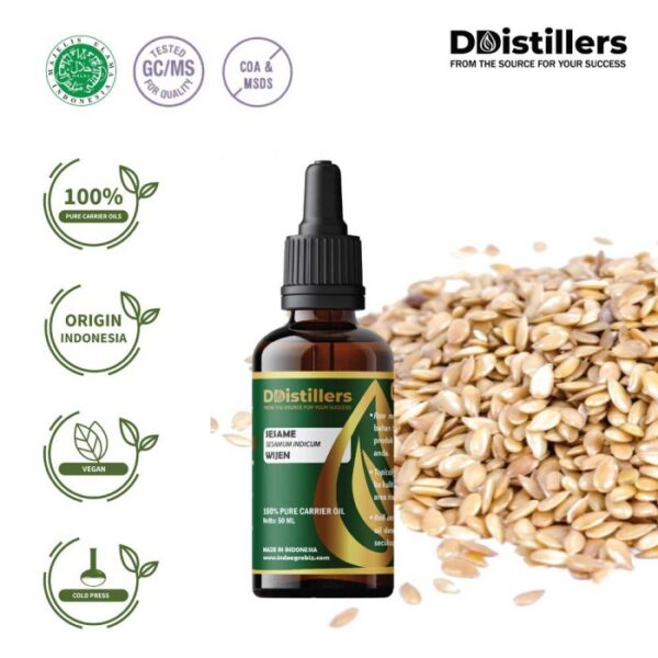 29f749aed7354e55a77bad565dec7b5b.jpg Sesame / Wijen Carrier Oil Pure 100%, 50-100ML GS