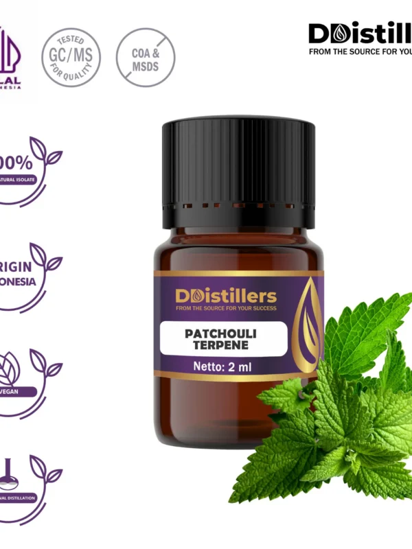 Patchouli Terpenes Natural Isolate Oil Pure 100%, 2ML GS