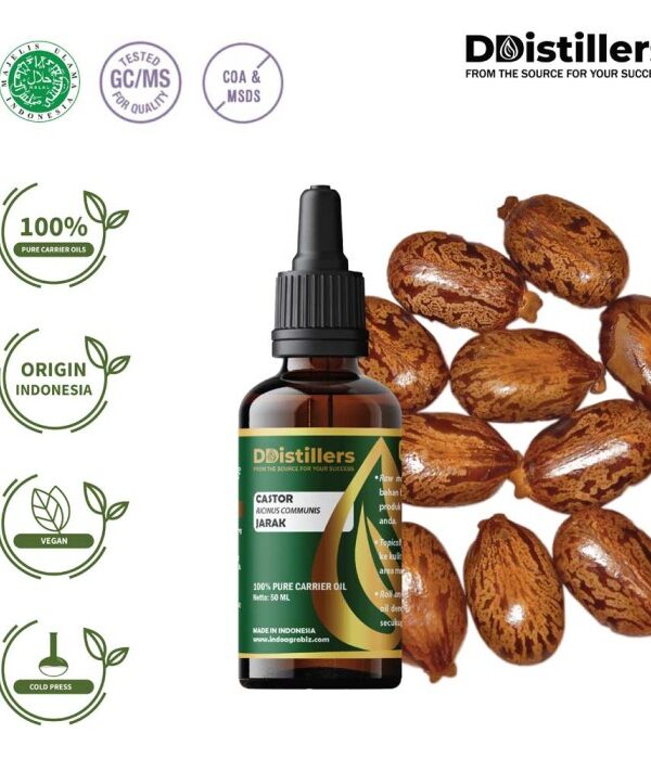Castor / Jarak Carrier Oil Pure 100%, 50-100ML GS