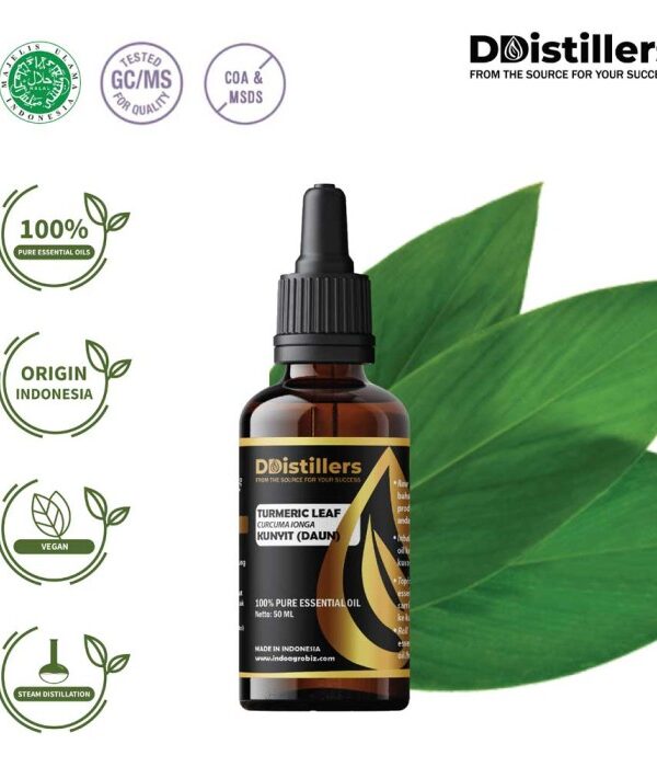 Turmeric Leaf / Daun Kunyit Essential Oil Pure 100%, 50-100ML GS
