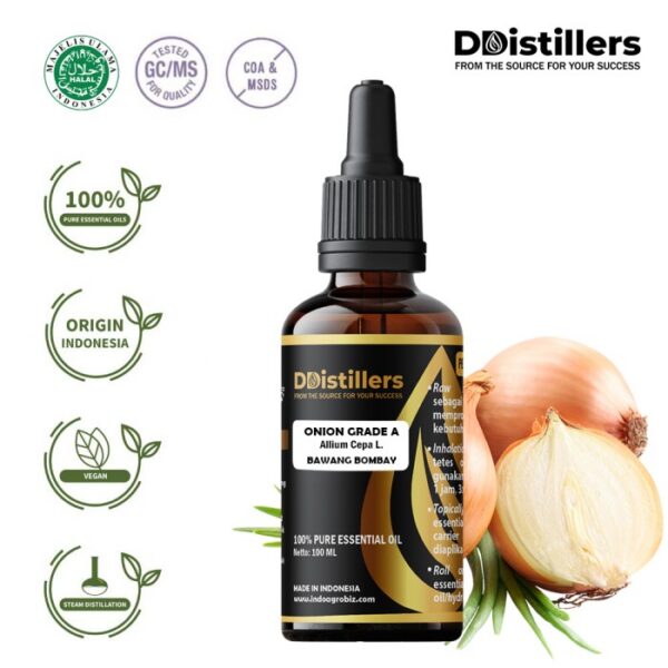 Onion / Bawang Bombay Essential Oil Pure 100%, 50-100ML GS