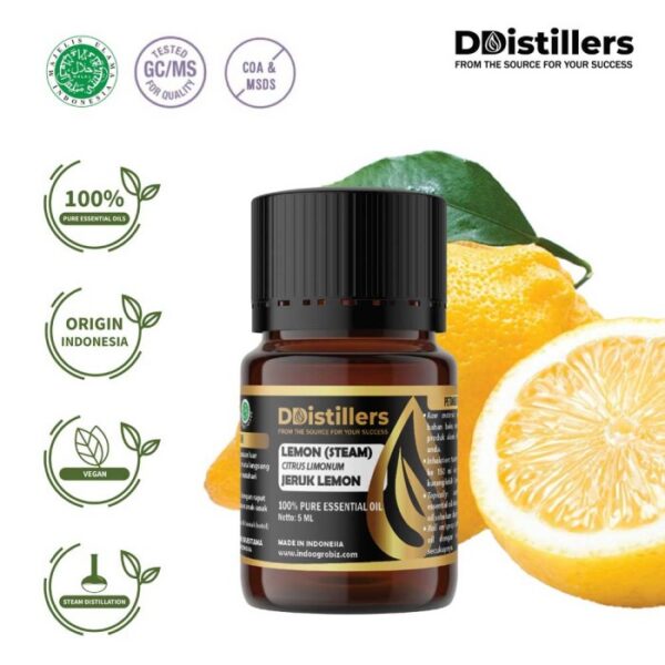 34a231650d0643a389f68a0ec6b1104b.jpg Lemon (Steam) / Lemon Essential Oil Pure 100%, 2-10ML GS