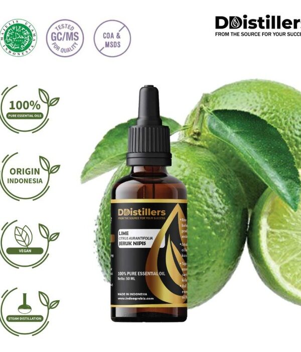Lime / Jeruk Nipis Essential Oil Pure 100%, 50-100ML GS