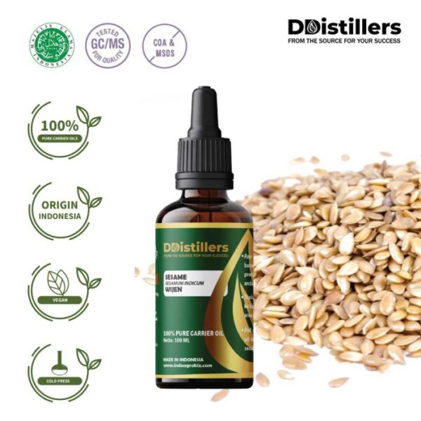 35be39b8823045b7983a4ed0ad01b768.jpg Sesame / Wijen Carrier Oil Pure 100%, 50-100ML GS