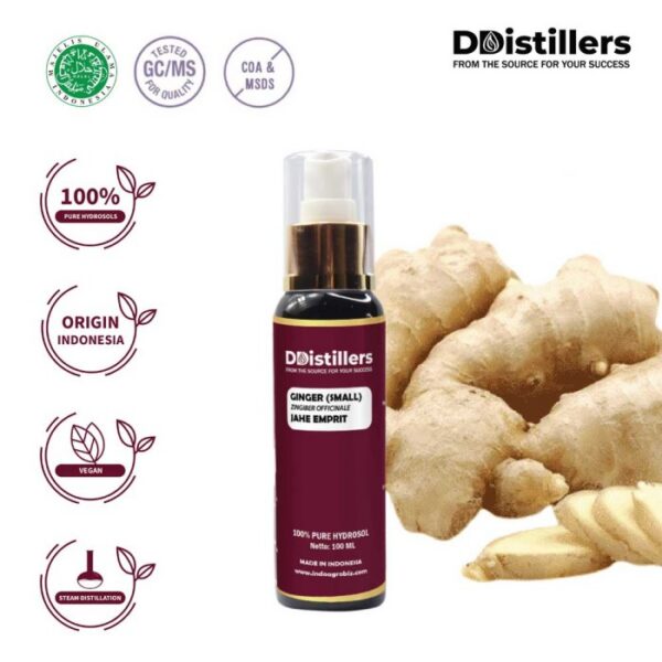 37e9f66989c34c4f95b33d1f237d4bd1.jpg Hydrosol Ginger (Small) / Jahe Emprit Pure 100%, 60-100ML GS