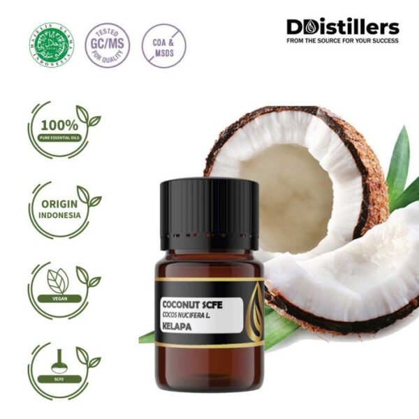 Coconut SCFE / Kelapa Essential Oil Pure 100%, 2-10ML GS