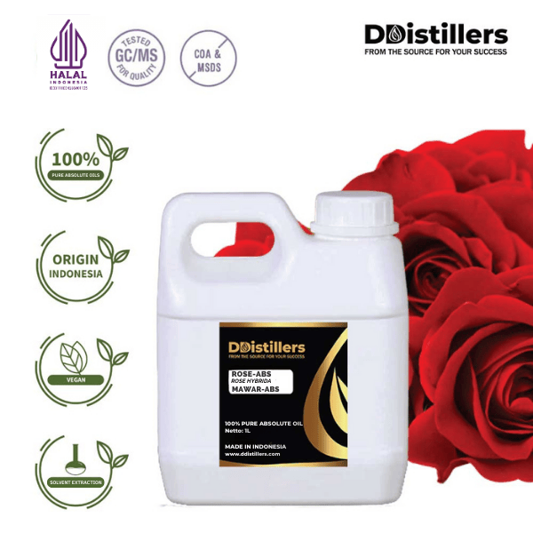 Rose / Mawar Absolute Oil Pure 100%, 500ML-1L HDPE/SS