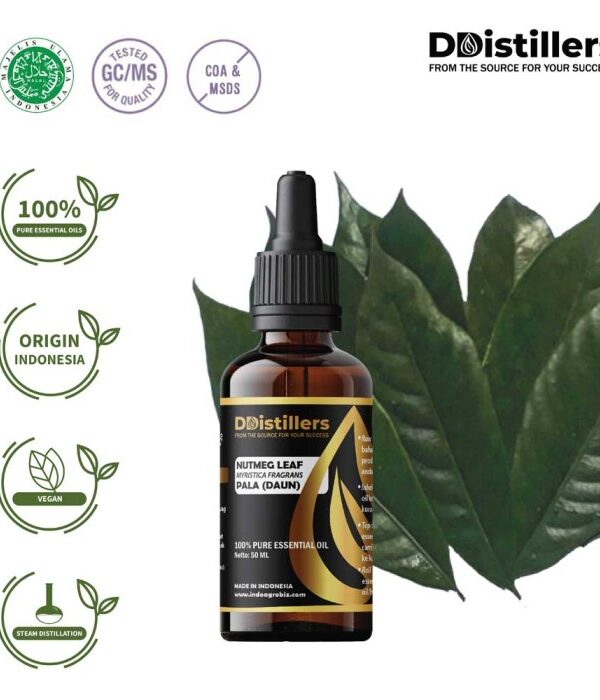 Nutmeg Leaf / Daun Pala Essential Oil Pure 100%, 50-100ML GS