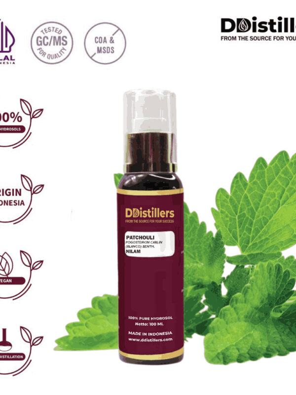 Hydrosol Patchouli / Nilam Pure 100%, 60-100ML GS
