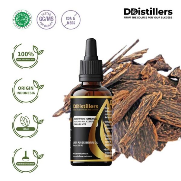 Agarwood Sumbawa / Gaharu NTB Essential Oil Pure 100%, 50-100ML GS
