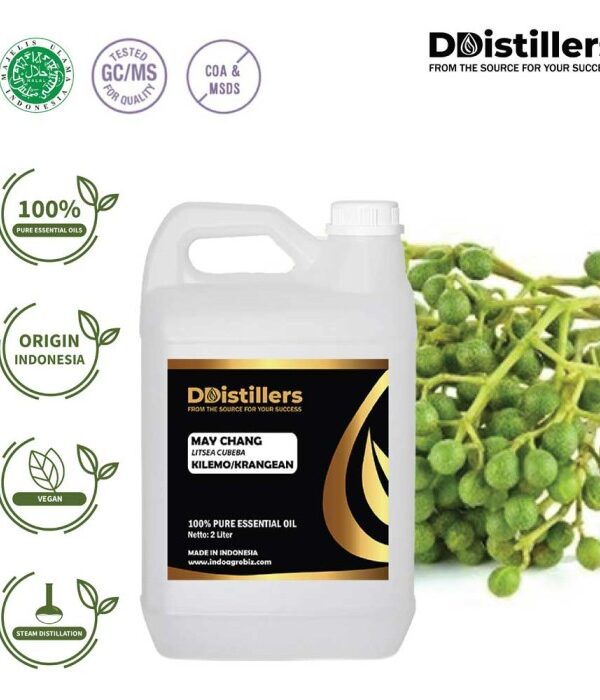 May Chang / Kilemo / Krangean Essential Oil Pure 100%, 2L HDPE