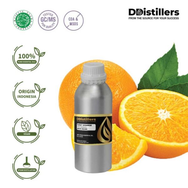 3b241d8d853e4500a4b5041de74f2197.jpg Sweet Orange / Jeruk Manis Essential Oil Pure 100%, 500ML-1L HDPE/SS