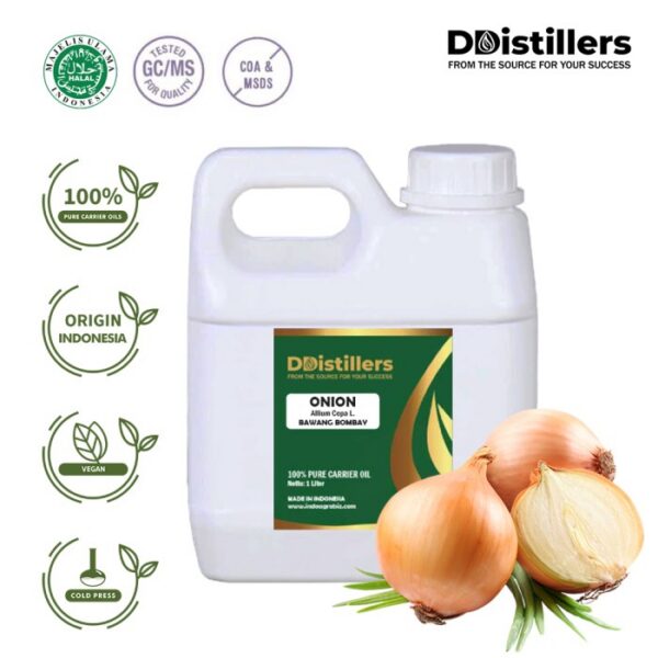 Onion / Bawang Bombay Carrier Oil Pure 100%, 500ML-1L HDPE