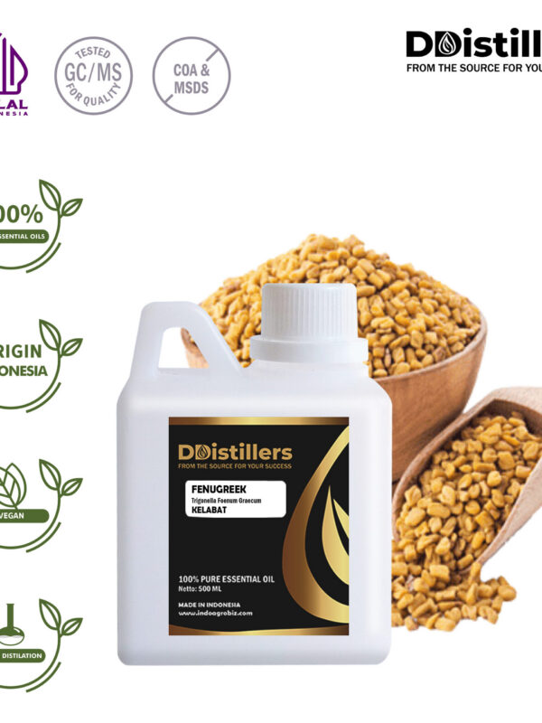 3c8806299aac4d5688910c835805ea71.jpg Fenugreek / Klabet Essential Oil Pure 100%, 500ML-1L HDPE/SS