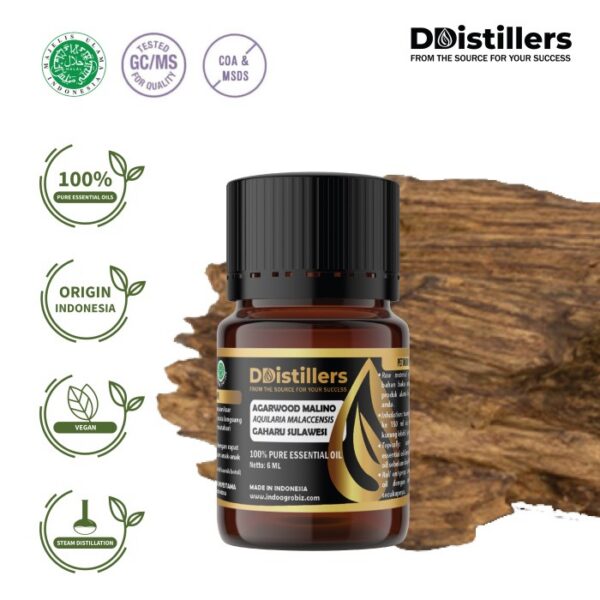 Agarwood Malino / Gaharu Sulawesi Selatan Essential Oil Pure 100%, 3-12ML GS