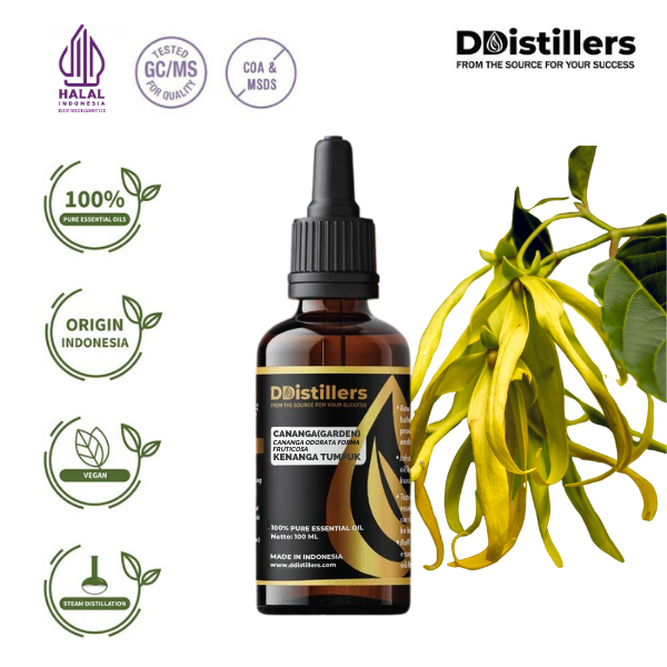 Cananga (Garden) / Kenanga Tumpuk Essential Oil Pure 100%, 50-100ML GS