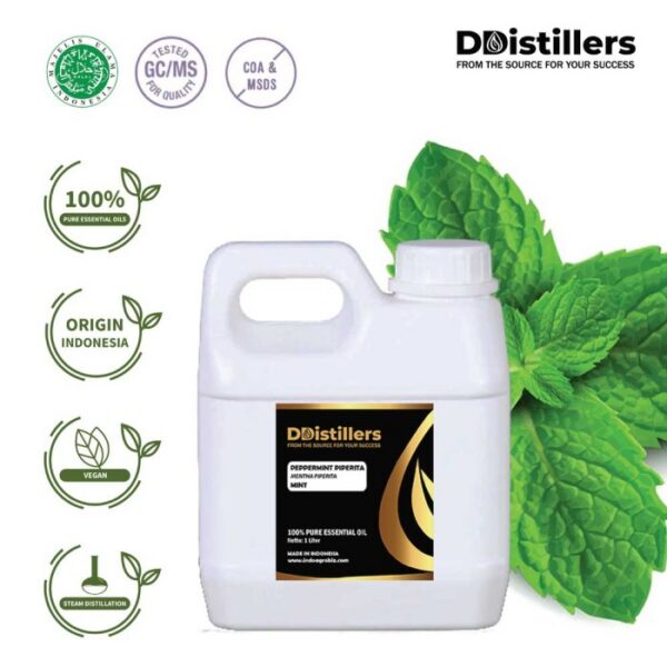 4582518c9ea14785b6d596078bcc3a94.jpg Peppermint (Piperita) / Mint Essential Oil Pure 100%, 500ML-1L HDPE/SS