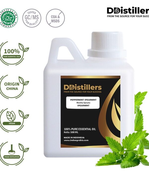 Peppermint (Spearmint) / Spearmint Essential Oil Pure 100%, 500ML-1L HDPE/SS