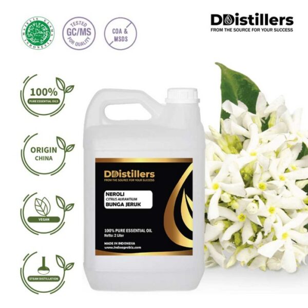 Neroli / Bunga Jeruk Essential Oil Pure 100%, 2L HDPE