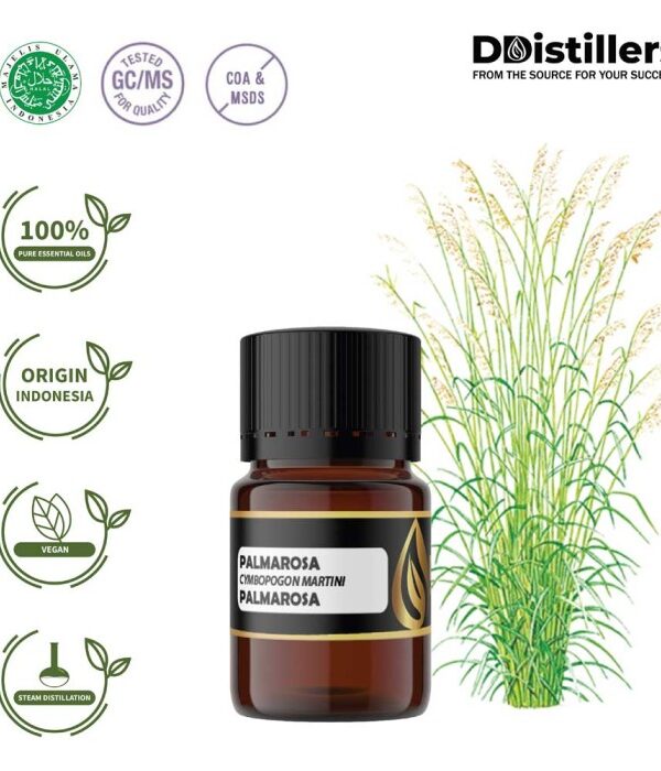Palmarosa / Palmarosa Essential Oil Pure 100%, 2-10ML GS