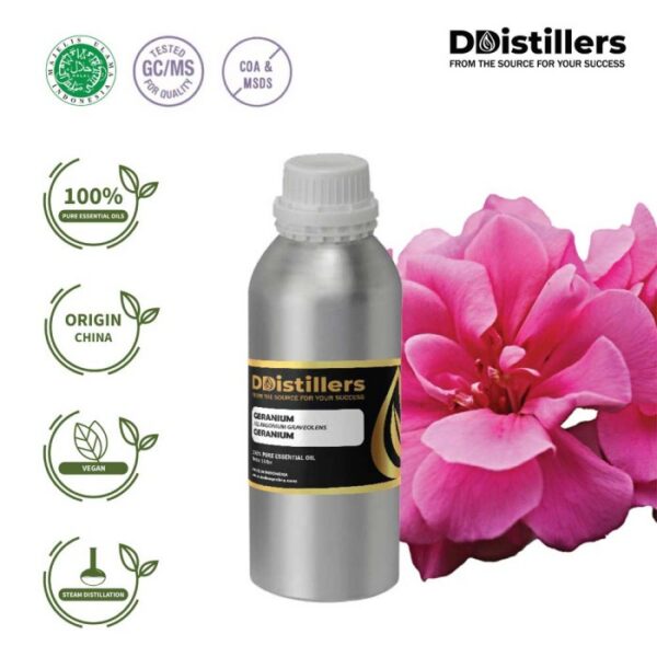 Geranium / Geranium Essential Oil Pure 100%, 500ML-1L HDPE/SS