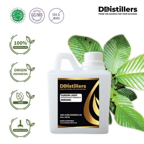 Gurjun Light / Keruing Essential Oil Pure 100%, 500ML-1L HDPE/SS