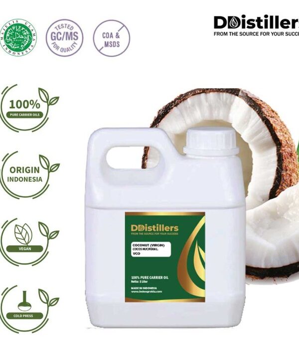 Virgin Coconut Carrier Oil Pure Vol 1L/ VCO
