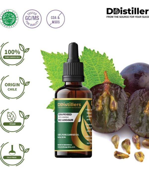 Grapeseed / Biji Anggur Carrier Oil Pure 100%, 50-100ML GS