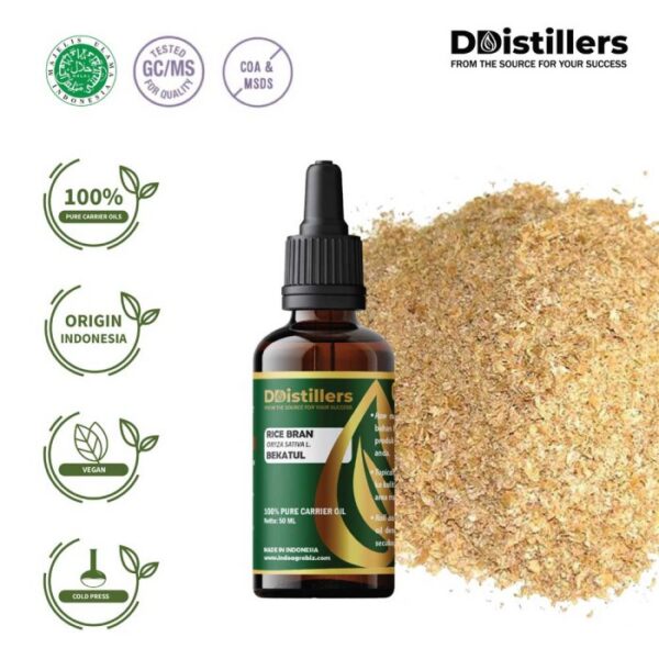 Rice Bran / Bekatul Carrier Oil Pure 100%, 50-100ML GS